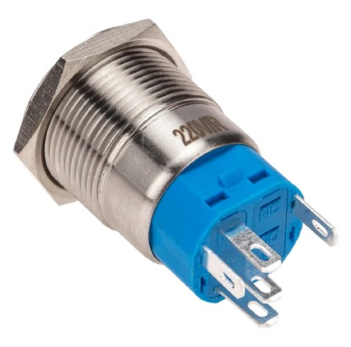 Кнопка антивандальная REXANT 36-3440 (уп. 10 штук ) Ø19 250В Фикс (5с) ON-OFF/OFF-ON подсв/красная 36-3440 - изображение 3