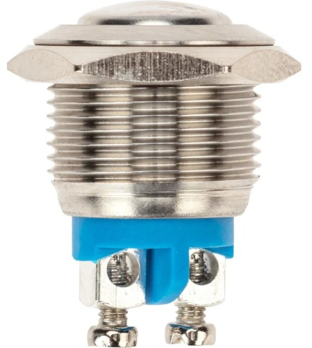 Кнопка антивандальная REXANT 36-3230 (уп. 10 штук ) Ø16 Б/Фикс (2c винт) OFF-(ON) сфера (A16-A2) 36-3230 - изображение 3