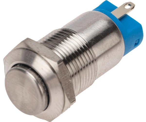 Кнопка антивандальная REXANT 36-3151 (уп. 10 штук ) Ø12 Б/Фикс (2с) OFF-(ON) выпуклая (A12-B2) 36-3151