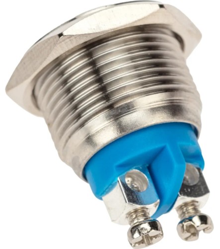 Кнопка антивандальная REXANT 36-3230 (уп. 10 штук ) Ø16 Б/Фикс (2c винт) OFF-(ON) сфера (A16-A2) 36-3230 - изображение 2