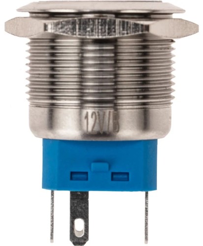Кнопка антивандальная REXANT 36-3511 (уп. 10 штук ) Ø22 12В(LED) Б/Фикс (5с) OFF-ON/ON-OFF подсв/синяя 36-3511 - изображение 2