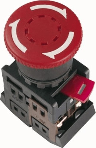 Кнопка IEK AE-22 "Грибок" d=22мм 1з+1р 240В с фиксацией красная BBG10-AE-K04 - изображение 2