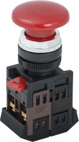 Кнопка IEK AEA-22 "Грибок" d=22мм 1з+1р красная BBG30-AEA-K04