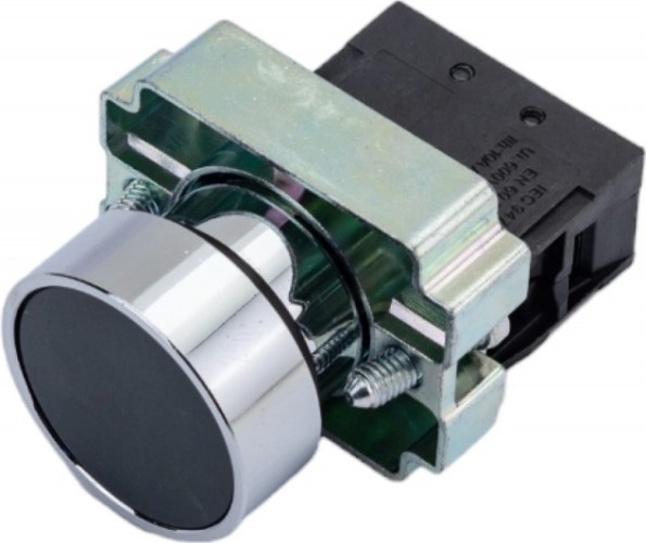 Кнопка IEK LAY5-BA21 без подсветки черная 1з BBT60-BA-K02 - изображение 3