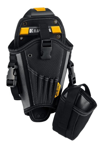 Кобура KRAFTOOL KH-5 с доп.съемным карманом,с креплением FastClip 38769