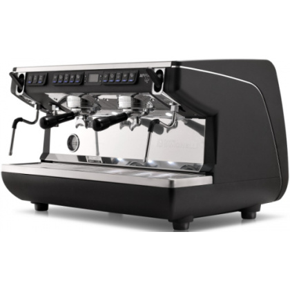 КОФЕМАШИНА - автомат Nuova Simonelli Appia LIFE 2gr Timer 220V black+high groups+economizer (250126)