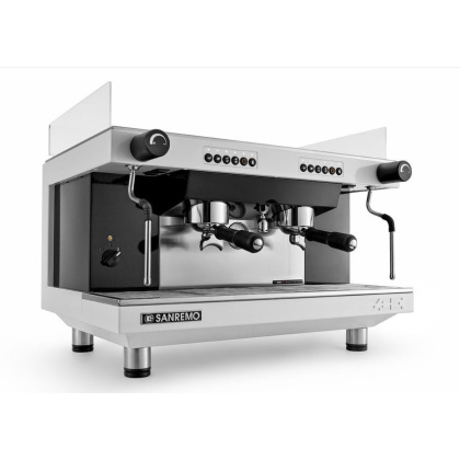 КОФЕМАШИНА - автомат SANREMO ZOE Tall SED 2 высокие группы черная (бойлер 10 л) (164548)