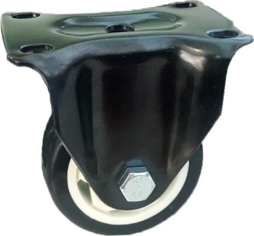 Колесная опора аппаратная MFK-TORG 4052075 черная резина неповоротное75мм