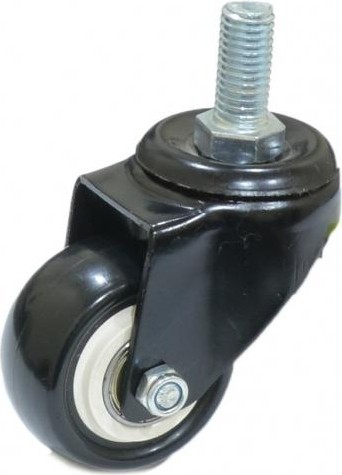 Колесная опора аппаратная MFK-TORG 4062050 черная резина болт. крепление М10 50мм 4062050 М10