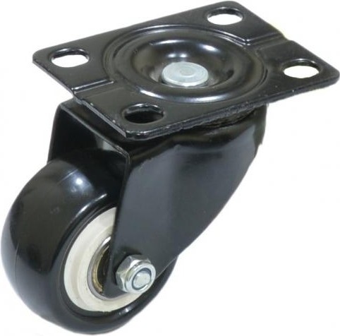 Колесная опора аппаратная MFK-TORG 4053040 черная резина поворотное 40мм
