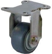 Колесная опора аппаратная MFK-TORG SUS 304 3052040НЕРЖ серая мягкая резина неповоротное 40мм 3052040НЕРЖ