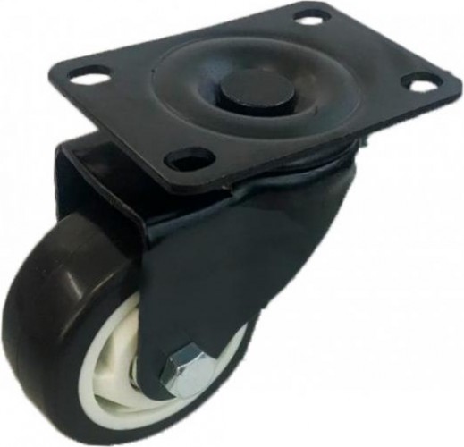Колесная опора аппаратная MFK-TORG 4052100 черная резина поворотное 100мм