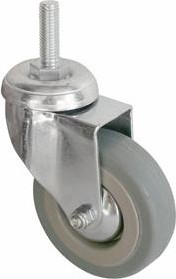 Колесная опора аппаратная MFK-TORG SCTG25 серая резина болт. крепление М10 50 мм 8062050M