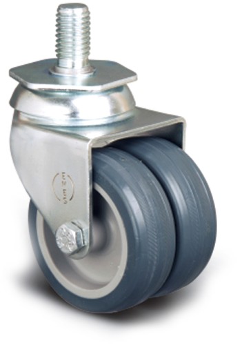 Колесная опора аппаратная сдвоенный ролик MFK-TORG ET05-MKT-50 болт М10  50мм