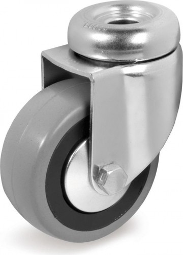 Колесная опора аппаратная TELLURE ROTA 373 104 поворотная, диаметр 100мм, грузоподъемность 55кг 373104