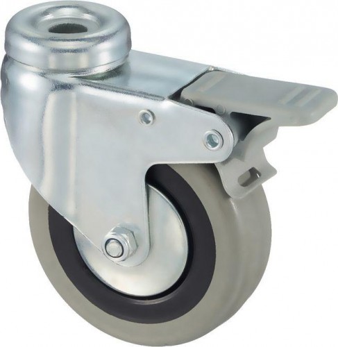 Колесная опора аппаратная TELLURE ROTA 377 103 поворотная с тормозом, диаметр 80мм, 55 кг 377103 - изображение 3