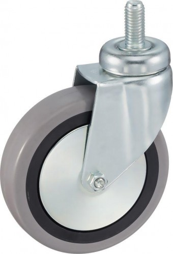 Колесная опора аппаратная TELLURE ROTA 376 104 поворотная, диаметр 100мм, грузоподъемность 55кг,  376104