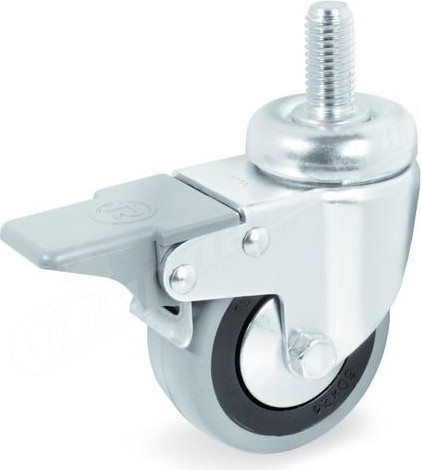 Колесная опора аппаратная TELLURE ROTA 379 101 поворотная с тормозом, диаметр 50мм, 35 кг 379101