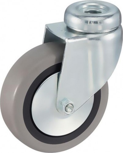 Колесная опора аппаратная TELLURE ROTA 373 103 поворотная, диаметр 80мм, грузоподъемность 55кг 373103