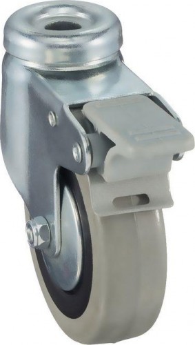 Колесная опора аппаратная TELLURE ROTA 377 103 поворотная с тормозом, диаметр 80мм, 55 кг 377103 - изображение 4