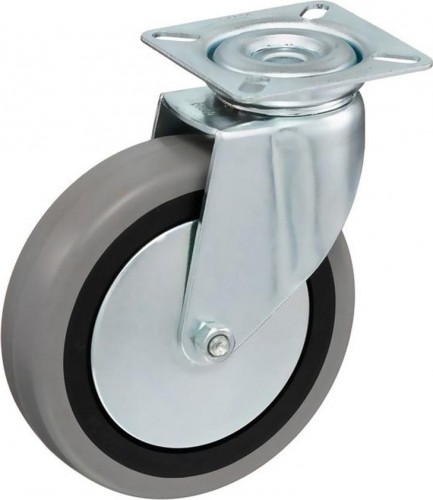 Колесная опора аппаратная TELLURE ROTA 374 104 поворотная, диаметр 100мм, грузоподъемность 55кг  374104