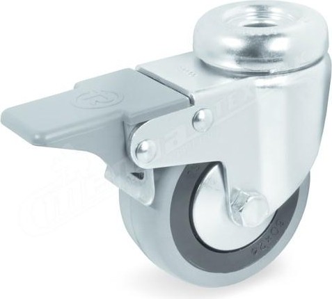 Колесная опора аппаратная TELLURE ROTA 377 101 поворотная с тормозом, диаметр 50мм, 35 кг 377101