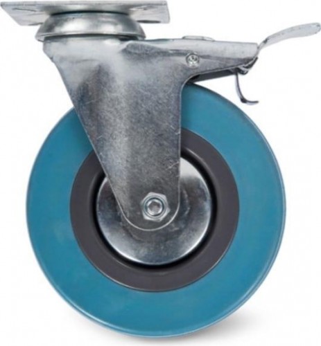 Колесная опора аппаратная TOR SCgb 93 75 мм (площадка, поворотн., тормоз, подш. скольж.) 1003242