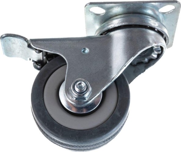 Колесная опора аппаратная TOR SCgb 25 50 мм (площадка, поворотн., тормоз, подш. скольж.) 1003241