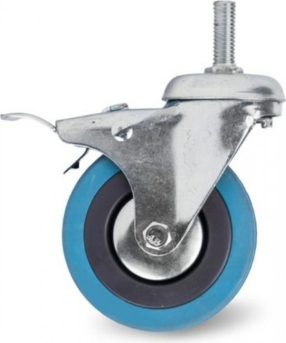 Колесная опора аппаратная TOR SCtgb 55 с тормозом 125 мм (болт-12, поворотн., подш. сколь 1003631