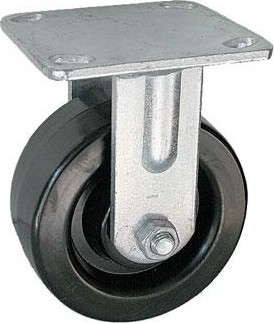 Колесная опора большегрузная LONGWAY FCz 54 неповоротная, феноловый ролик, D-125 мм 01120300