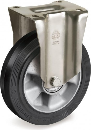 Колесная опора большегрузная TELLURE ROTA 728516 неповоротная, 200 мм, 500 кг