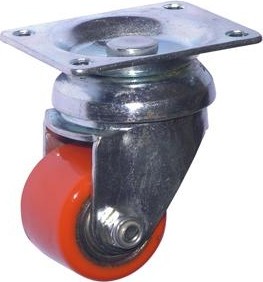 Колесная опора большегрузная LONGWAY 903035 поворотная, полиуретан, платформа, D-35 мм 01230950