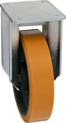 Колесная опора большегрузная TELLURE ROTA 648856 неповоротная, 200 мм, 1000 кг - изображение 5