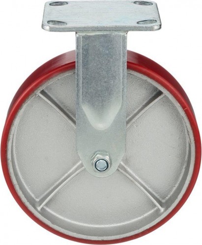 Колесная опора большегрузная СТЕЛЛА-ТЕХНИК 1041-200 полиуретановая неповоротная, 152 мм, 460 кг - изображение 2