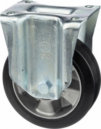 Колесная опора большегрузная TELLURE ROTA 725206 неповоротная, 200 мм, 500 кг - изображение 5