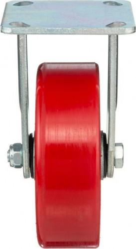 Колесная опора большегрузная СТЕЛЛА-ТЕХНИК 1041-152 полиуретановая неповоротная, 152 мм, 360 кг - изображение 3