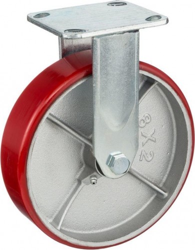 Колесная опора большегрузная СТЕЛЛА-ТЕХНИК 1041-200 полиуретановая неповоротная, 152 мм, 460 кг