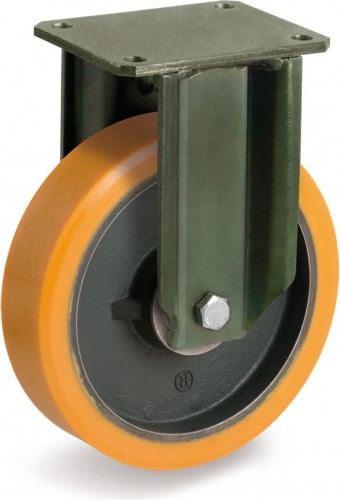 Колесная опора большегрузная TELLURE ROTA 648856 неповоротная, 200 мм, 1000 кг