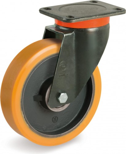 Колесная опора большегрузная TELLURE ROTA 647854 поворотная, 150 мм, 700 кг