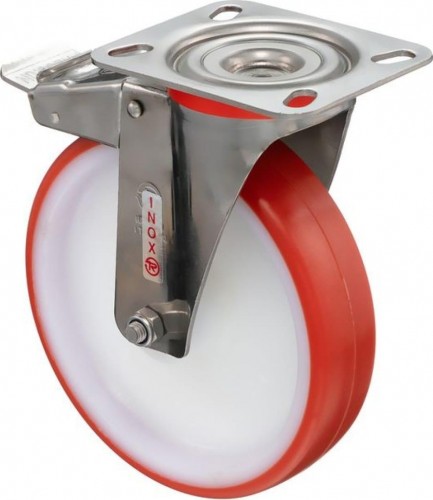 Колесная опора большегрузная TELLURE ROTA 606604 поворотная с тормозом, 150 мм, 220 кг - изображение 3