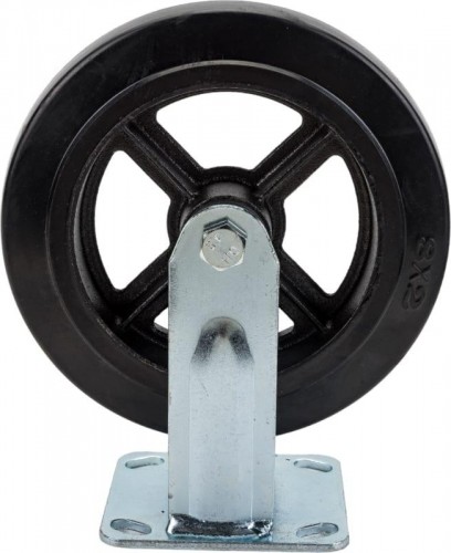 Колесная опора большегрузная TOR FCd 80 чугунное 200 мм (неповорот., площадка, черн. рез., 1024165