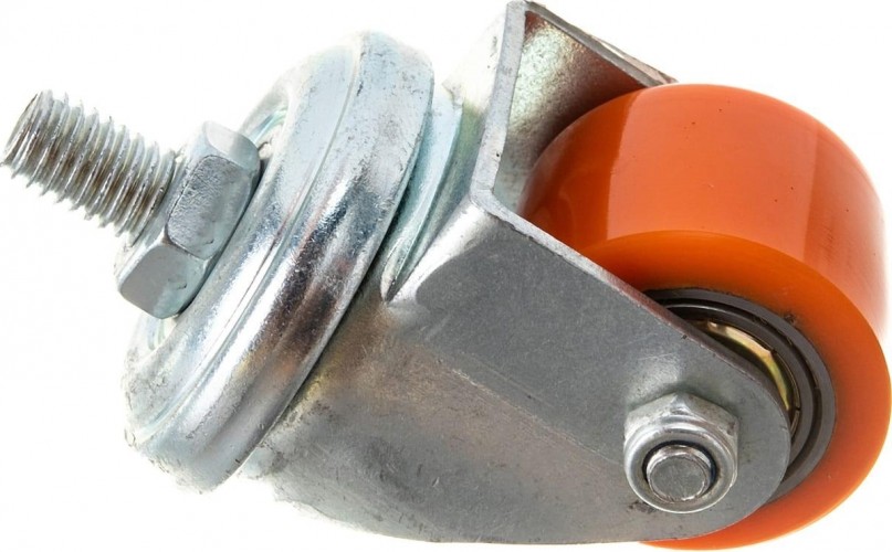 Колесная опора большегрузная MFK-TORG 903035 SS полиуретан., поворот, болт М10, 35мм 1048035