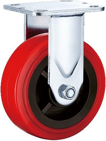 Колесная опора большегрузная MFK-TORG FCpn42 полиуретан, обод нейлон, неповорот., 100мм 62021100