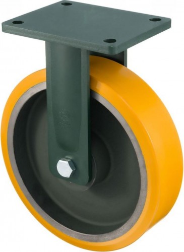 Колесная опора большегрузная TELLURE ROTA 648416 неповоротная, 200 мм, 1600 кг - изображение 3