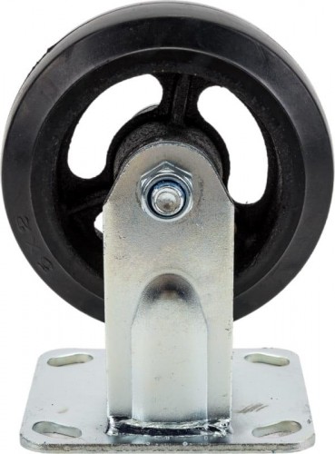 Колесная опора большегрузная TOR FCd 54 чугунное 125 мм (неповорот., площадка, черн. рез., 1003234