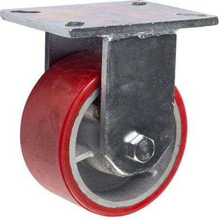 Колесная опора большегрузная LONGWAY FCp 92 неповоротная, полиуретан, D-75 мм 01220280