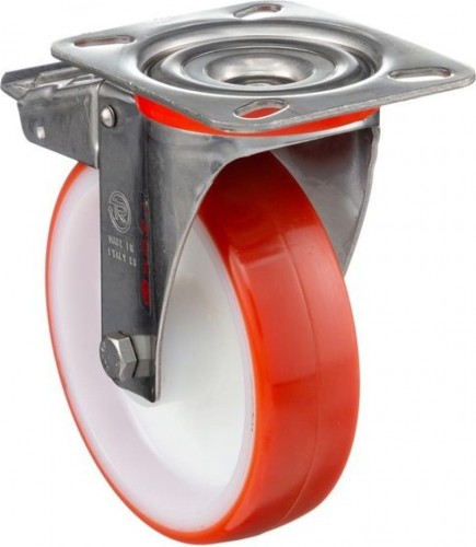 Колесная опора большегрузная TELLURE ROTA 606611 поворотная с тормозом, 150 мм, 300 кг - изображение 4