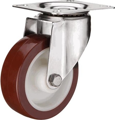 Колесная опора большегрузная LONGWAY SCp 93 поворотная, полиуретан