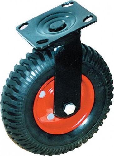 Колесная опора LONGWAY SC 100 поворотная, литая резина, протектор, D-200 мм 01120340