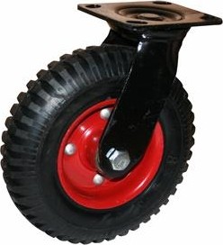 Колесная опора LONGWAY SC 90 поворотная, литая резина, протектор, D-160 мм 01120330